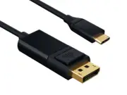3ft USB 3.1 Type C to DisplayPort Cable, Male to Male, 4K Support, Black