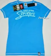 NWT - Adelaide StrikersT Shirt Cricket Australia Tee BBL Jersey -Womens Size: 8