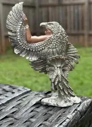 Vintage 1990 Native Eagle Dancer Masterworks Fine Pewter Sculpture Statue 5"