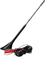 Car Antenna - 5m AM/FM Antenna, Signal Booster, Built-in Amplifier | Universals Car Radio Antenna with Easy Installation, Enhanced Reception for Improved Audio Experience (58x45x280mm)