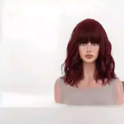 Wine Red - Short Wavy Bob Wig With Bangs