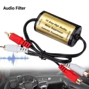Noise Filter Suppressor RCA Audio Ground Loop Isolator for Car AMP Home Stereos