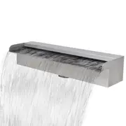 Waterfall Fountain For Pond Pool Stylish Garden Water Feature Stainless Steel