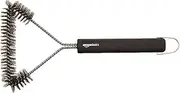 [Amazon Basics] AB-12-3-GB 3-Sided Grill Brush, 31cms, Black
