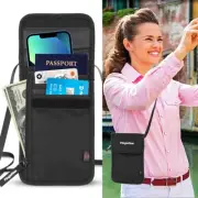Ultra-Soft Travel Wallet Passport Neck Pouch Card Ticket Money Secret Holder Bag