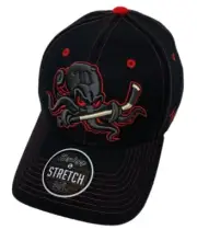 Zephyr NHL Detroit Red Wings RARE “Squid” Curved Bill Stretch Fit Hat BRAND NWT