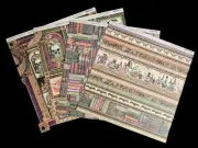 Graphic 45 Bundle Of 8 Sheets 12x12 Paper/Rare Oddities Collection/2 Sheets Each