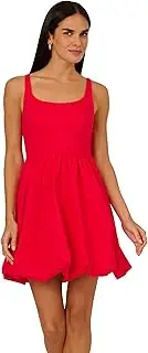 [Adrianna Papell] Women's Square Neck Bubble Dress