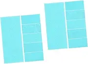 SEWACC 2sets Clay Craft Embossing Mats Texture Pad for Polymer Clay Educational Tools 6pcs*2