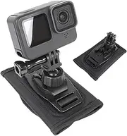 Camera Backpack Strap Mount | 360 Degree Rotating Camera Chest Harness Mount - Backpack Accessories, Quick Release Adapter Bracket for Hiking, Biking, Skiing, Surfing