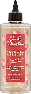 (Shampoo) - Carol's Daughter Wash Day Delight Water-to-Foam Sulphate Free Vegan Shampoo with Rose Water and Micellar Technology, Paraben Free, Silicone Free, Best for Kinky, Curly Hair, 16.9 fluid ounces