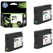 HP 955XL Black+ Tri-Colours Ink Cartridge Value Pack - Black 2000 Pages & [INKHPD3226253B]