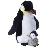 Aurora Emperor Penguin With Baby 12 Inch Plush Figure NEW IN STOCK