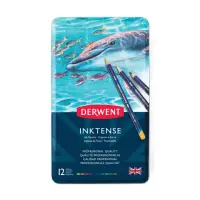 在飛比找momo購物網優惠-【Derwent 德爾文】INKTENSE水墨色鉛12色-鐵