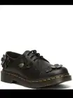 New Dr. Martens Women's 1461 Flower Applique Oxfords black floral leather shoe 6
