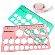2Pcs Nipple Size Measure Nipple Ruler Flange Sizing Tool Measurement Tool for Breast Pump