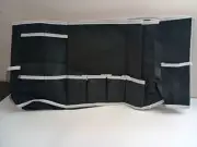 Bedside Caddy Dorm Room Essentials Under Mattress Storage Organizer Black Pocket