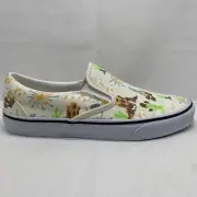 VANS Classic Slip On Mens Sz 10 Get Outdoors Brown Blue White Green| VN000BVZBPH
