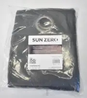 Sun Zero Lichtenberg One Panel Blackout Grommet Top Curtain 84" x 52" Black
