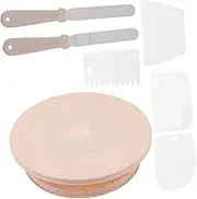 Cake Decorating Stand Kit Rotating Turntable with Smooth Surface for Easy Cleaning Cake Decorating Tools for Bakery