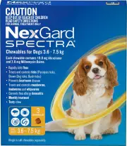 NexGard Spectra Chewables For Small Dogs (3.6 to 7.5kg) X 3