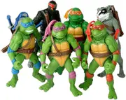 6pcs Ninja Turtles Action Figure Cartoon Tartaruga Ninja Toys For ren Anime Figure Doll Birthday Gifts-r