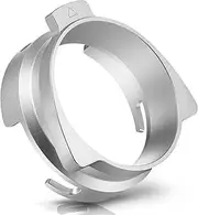 54 mm Hands-Free Dosing Funnel Compatible with Breville Barista Portafilters, Replacement Funnel Accessories for Home or Cafe Use (Silver)