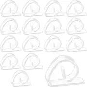 Clear Tablecloth Clips, 16 PCS Plastic Table Cover Clips for Indoor, Outdoor, Home, Camping, Picnic (3.5 x 4.7cm/1.37 x 1.85in)