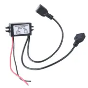 DC12-24V to 5V3A Step-down Power Adjust Module Efficient Power Adapter Cord