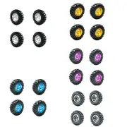 1.9" Alloy Wheels 5-spoke &Tires 96mm Fits 1/10 Rc Racing Climbing Axial SCX10