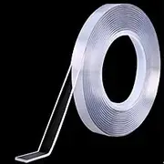 Double Sided Tape Heavy Duty (33 ft), Strong Nano Adhesive Tape, Double Sided Mounting Tape, Self-Adhesive Handle, Washable Strong Sticky Wall Tape Strips, Transparent Tape, Width: 10 mm