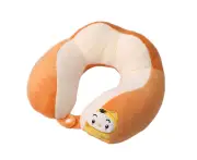 U Shaped Neck Pillow Portable Cute Head Pillow for Office Nap Travel Car Sleeping Double Embroidery Tiger