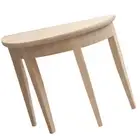 Mini Furniture Model Child Table Figurines Miniature Half Round Desk