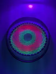 Neon UV Blacklight Reactive Glow Dreamcatcher Gyroscope Gyro Hoop