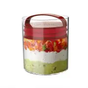 Prepara Plastic Food Container Airtight Lids Leak Proof Storage 4.5 Cup- 2 Pack