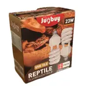 Jugbuy Reptile Fluorescent Bulb UVB 10.0 - 23W - 2pk New Distressed Pk