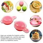 2 Pack Microwave Oven Eggs Cooker PP Easy Use Portable Home Kitchen Cooking Tool