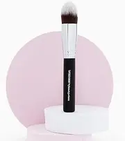 Under Eye Concealer Brush - Beauty Junkees Tapered Kabuki Brush with Soft Synthetic Bristles for Concealing, Blending, Setting, Buffing with Powder, Liquid, Cream Cosmetics, Vegan Makeup Brushes