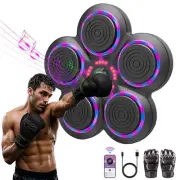 2025 Music Boxing Machine with Boxing Gloves, Smart Bluetooth Boxing Trainer,