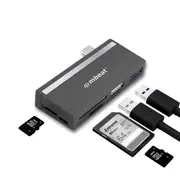 mbeat® Essential 5-IN-1 USB- C Hub ( USB hub 2.0, 3.0, SD/TF Card Reader Supports SDXC, MicroSDXC) USB 3.0 Speed: Up to 5Gbps