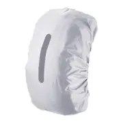 40-50L Waterproof Backpack Rain Cover with Vertical Strap M Silver Tone
