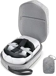 SHUNMAN Hard Travel Case for Oculus Quest 2 Basic/Elite VR Gaming Headset and Touch Controller Accessories for Carrying with Everyone During Travel