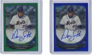 2013 Dominic Smith Mets Chrome Auto 2 Card Lot