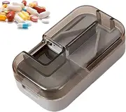 Tablet Cutter Pill Splitter | Small Pill Splitter Dose Tablet Cutter,Accurate Medicine Crusher Safety Guard Cut Tool for for Women & Men