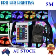 Waterproof 3528 300 RGB LEDS SMD LED Strip Light 5M 12V + IR Controller+Driver