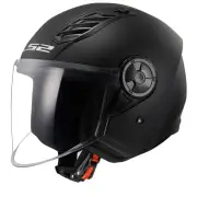 OF616 Airflow II Solid Matt Black 06 Jet Helmet