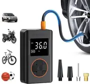 Tire Inflator Portable Air Compressor - 150 PSI Cordless Mini Bike Tire Pump, Ai