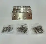 3Pk Commercial 4 Ball Bearing Door Hinge Stainless Steel 4.5x4.5 Grd 1 Fire Rtd