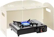 Camping Windshield - Windscreen for Camping Stove Stove Windshield | Thickened Stove Windshield Portable Foldable Outdoor Stove Wind Shield with Carry Bag for Hiking