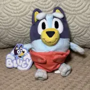 NWT 2023 Bluey Friends Baby Bluey 7” Plush Wearing Diaper Dog Stuffed Animal Toy